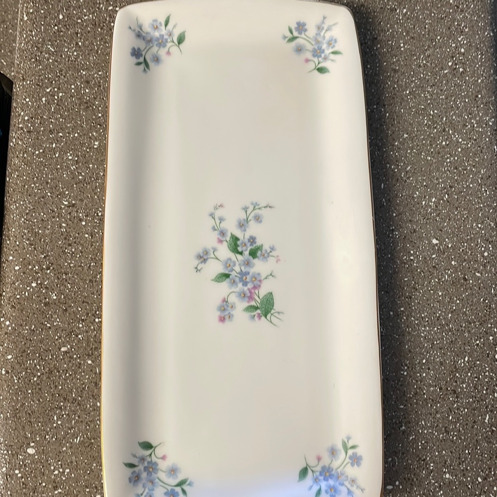 Royal Kent Staffordshire England triangular serving dish